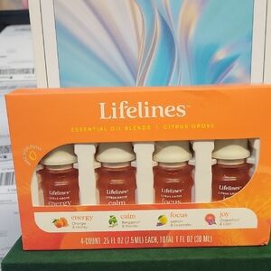 Lifelines Essential Oil Blends 4 Bottle Set New Sealed in Box